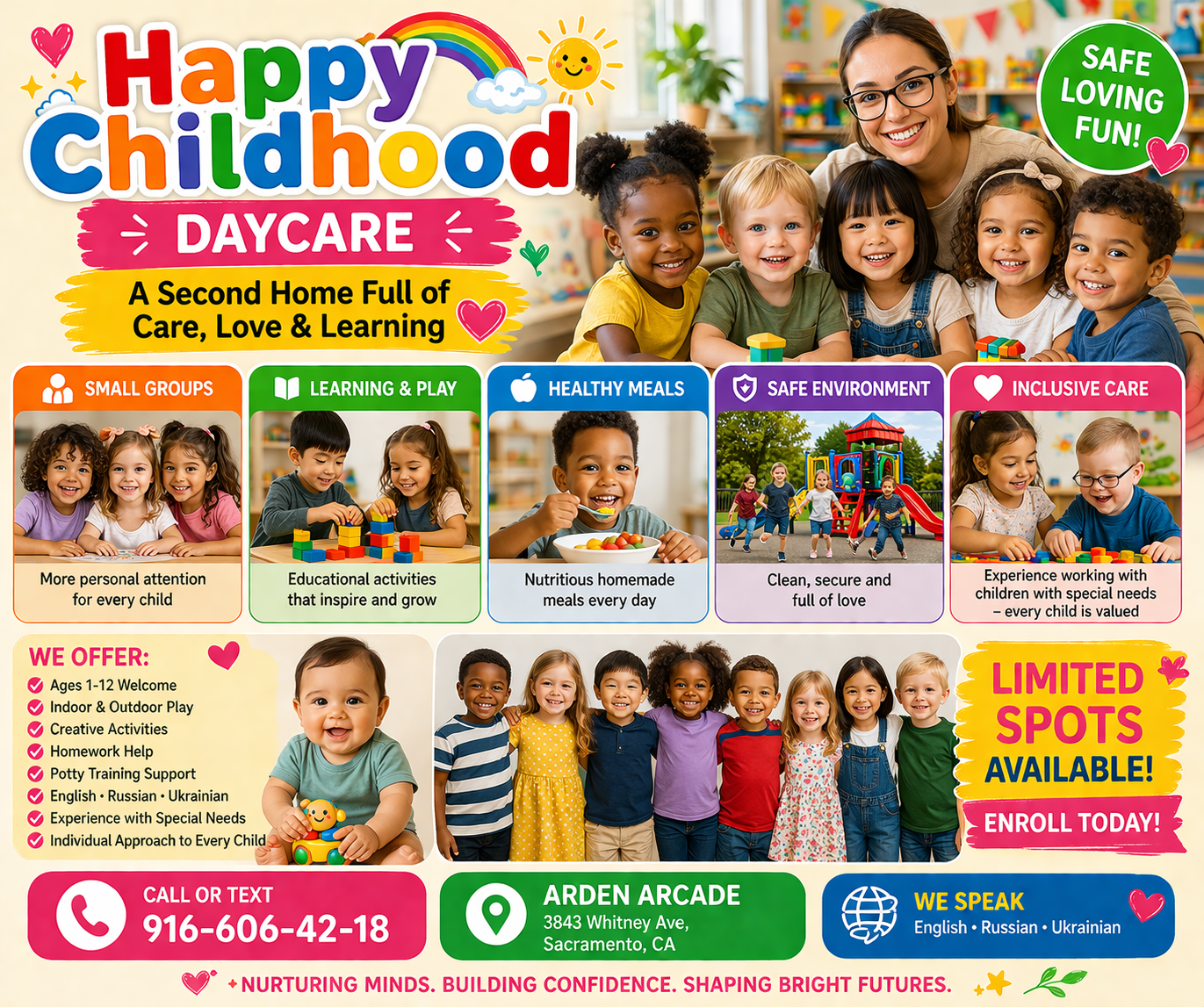 Daycare learning and play